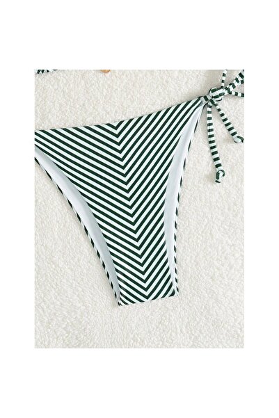 FITINT Women's Adjustable Two-Piece Swimsuit White and Green – 096