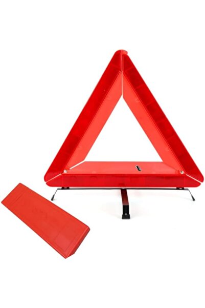 Generic Reflective Emergency Safety Triangle for Car – Roadside Warning Sign with Foldable Stand