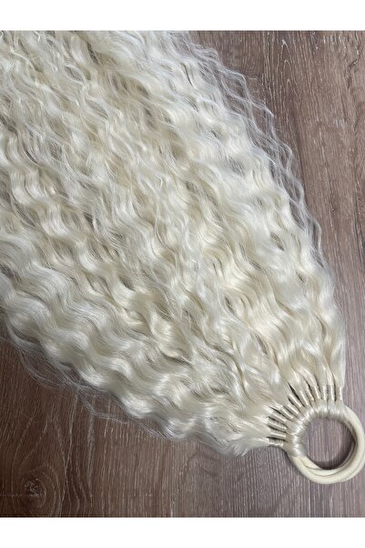 Selin Bengi Ελαστική αλογοουρά Russian Afro Wave - Ice Platinum