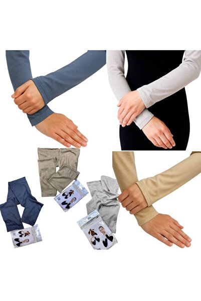 ALDAYER 3-Piece Hijab Sleeves Combed Cotton Prayer Sleeves Kol2908