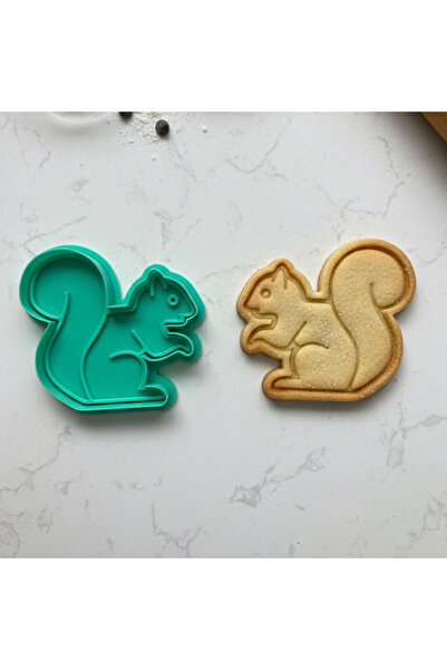 Düvencioğlu قالب بسكويت على شكل سنجاب، أداة تشكيل العجين، إكسسوار مطبخ بتصميم...