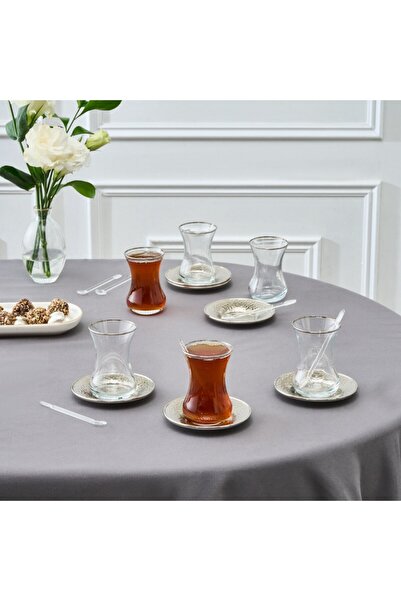 Karaca Ada Platin 18-teiliges Teeservice für 6 Personen