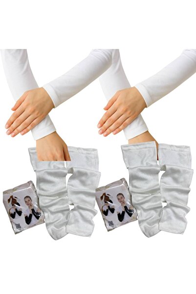 ALDAYER 2-Piece Hijab Sleeves Combed Cotton Prayer Sleeves Kol2908