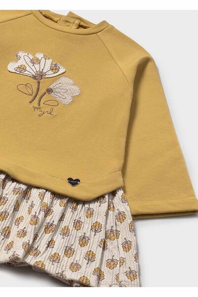MAYORAL Kışlık Kız Bebek Elbise - Hardal