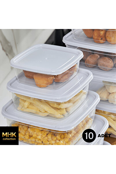 MHK Collection 10-Piece Mega Set Square Storage Container Set