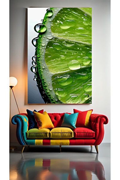 özkacar SLICĂ DE LĂMÂIE VERDE SUPTĂRĂ pentru decorarea casei, perete, salon, ...