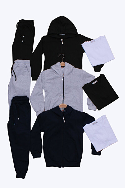 FYK COLLECTİON SET DE 3 PIECE DE PENTRUȚĂ CU CAPACĂ CU FERMUAR, FĂRĂ IMPRIMAR...