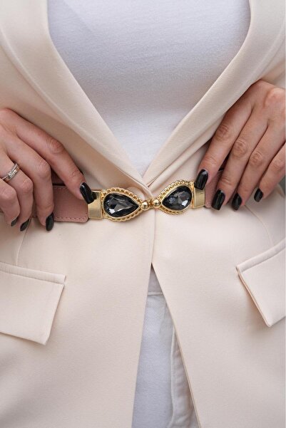 Desre Moda Damla Stone Women's Belt Dress Belt Coat Belt Trouser Belt
