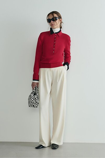 Suud Collection Крем Ліна Пілелі Пантолон