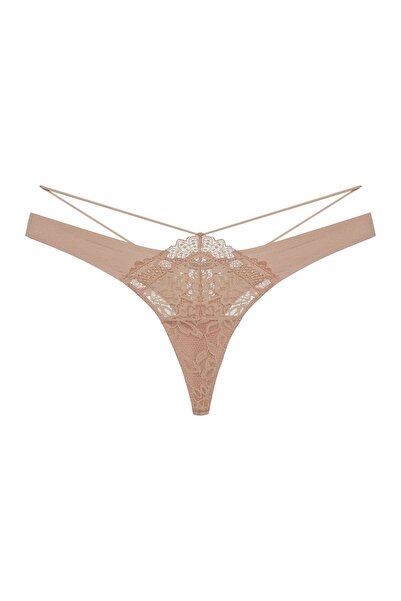 ESOTIQ Women's Thong Panties G-String with Lace Details and Removable Hips Strap | Notty