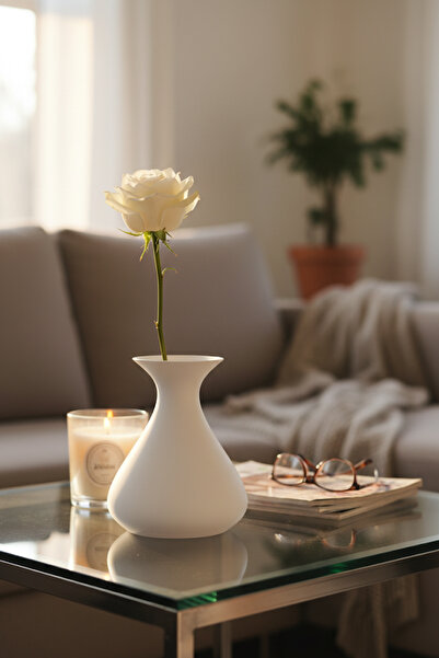 oalpo Vazo Modern Estetik 3D Baskı, Dekoratif, Bohem Siyah