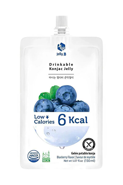Jelly B. Konjac جيلي بي كونجاك جيلي بنكهة التوت الأزرق ١٥٠ مل - ٥٠ قطعة