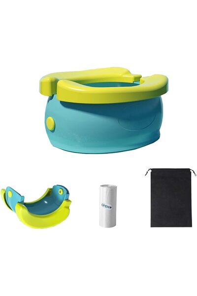 SKY TOUCH مقعد تدريب محمول SKY-TOUCH للأطفال الصغار، مقعد تدريب قابل للطي أثناء السفر