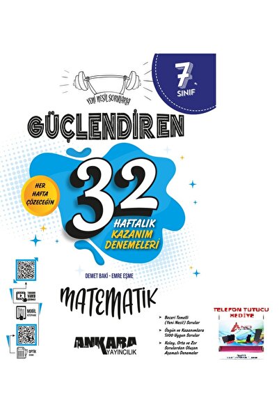 Ankara Yayıncılık 2025-2026 7. Sınıf Matematik Her Hafta Çözeceğin Güçlendire...