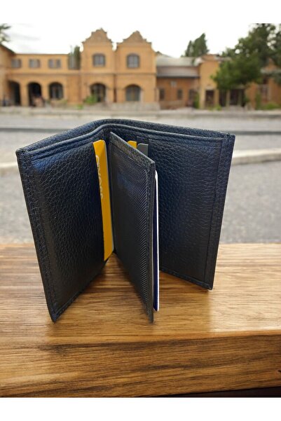 BY NAPPA Men's Genuine Leather Wallet 01491 Black