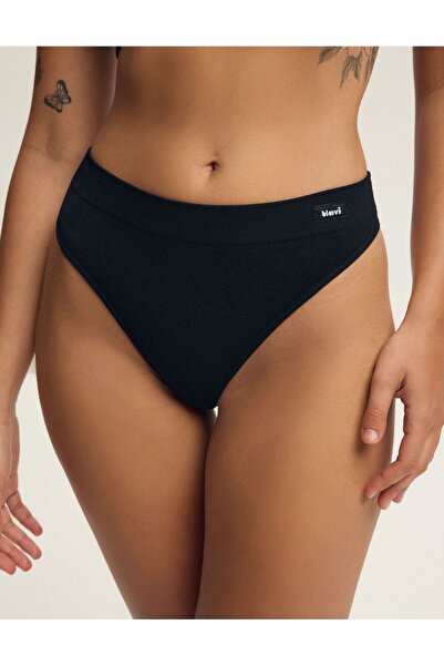 Bloovii Tanga pentru femei, cu nervuri, cu garnitură și logo | Arlan