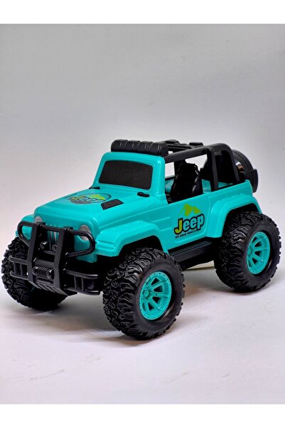 Fidan oyuncak 4x4 Sürtmeli Offroad Oyuncak Jeep Mavi