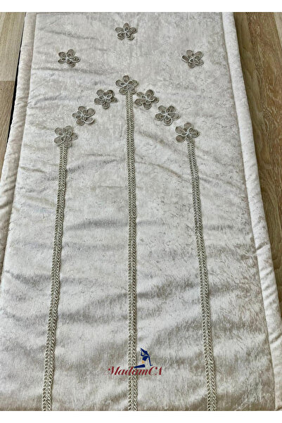Madamca Floral Embroidered Prayer Rug