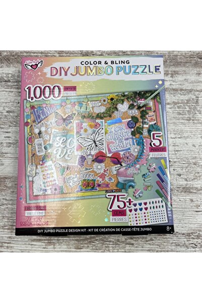 FASHION ANGELS Color & Bling DIY Jumbo Puzzle Gems Markers Craft 1000 Pcs 27x20