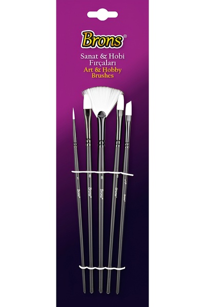 Brons Набір змішаних пензлів, 5 шт. 21
