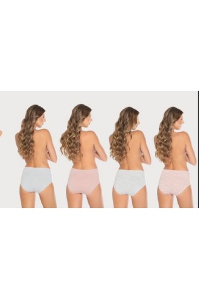 Belinay Women'S, High Waist 4-Piece Panties, Colorful