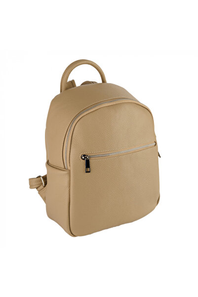 AZZURA Rucsac Joplin, din piele 100% naturală nude