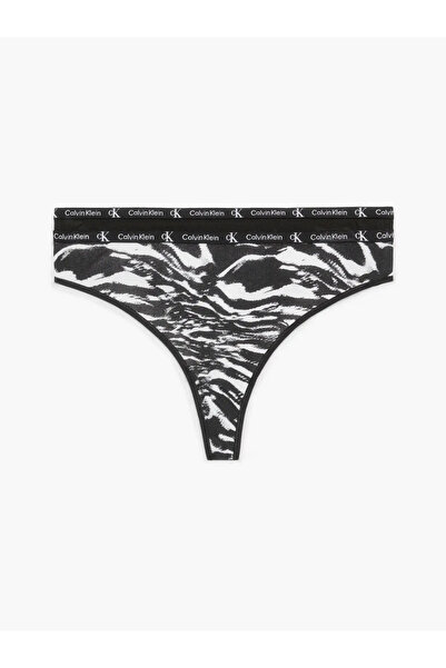 Calvin Klein MODERN THONG 2PK Kadın Siyah Tanga Set