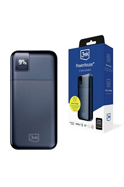 3MK Baterie externă USB 20.000 mAh 22,5 W, PowerHouse, neagră