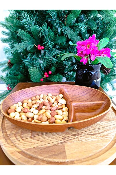 Madame Coco Angers Three-Compartment Oval Snack Bowl - 16.6 X 23.7 X 4 cm - 1 Piece