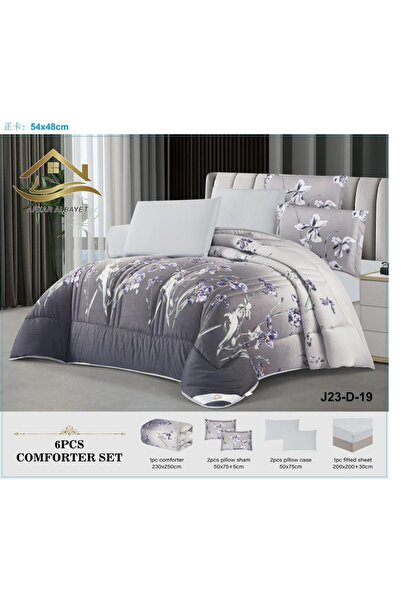 Generic Summer Quilt Set for Two Persons (6 Pieces) - Microfiber