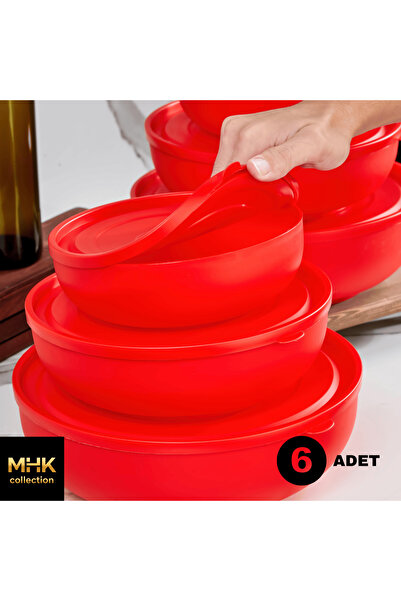 MHK Collection Set of 6 Round Storage Containers