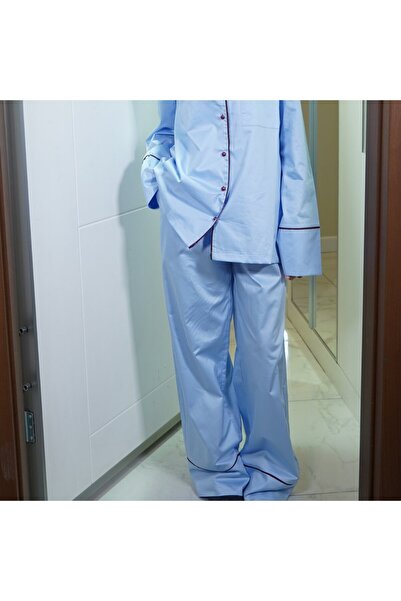 i love home glass No:1 Mavi Pijama Takım