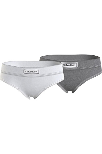 Calvin Klein 2PK BIKINI-HERITAGE Kadın Gri Bkini Külot Set