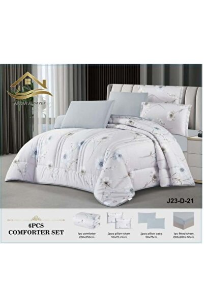 Generic Double Bed Summer Set, 6 Pieces Microfiber