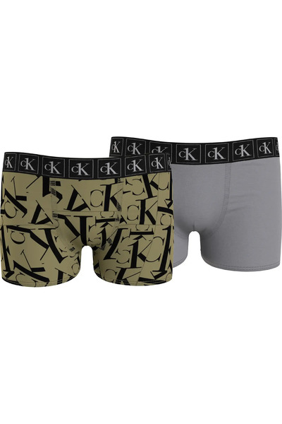 Calvin Klein 2PK TRUNK Erkek Kahverengi Boxer Set