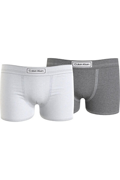 Calvin Klein 2PK TRUNK-HERITAGE Erkek Gri Boxer Set