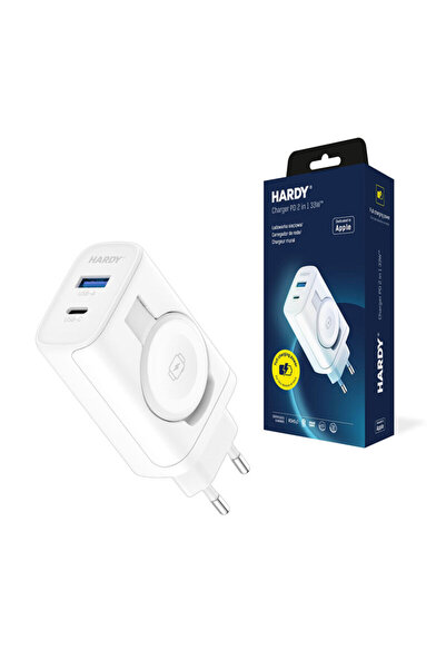 3MK Încărcător de rețea 2 în 1 USB-C/A 33W, Hardy, Alb