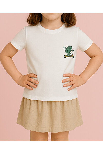 TREND YANKI تي شيرت للأطفال من الجنسين (الضفدع)