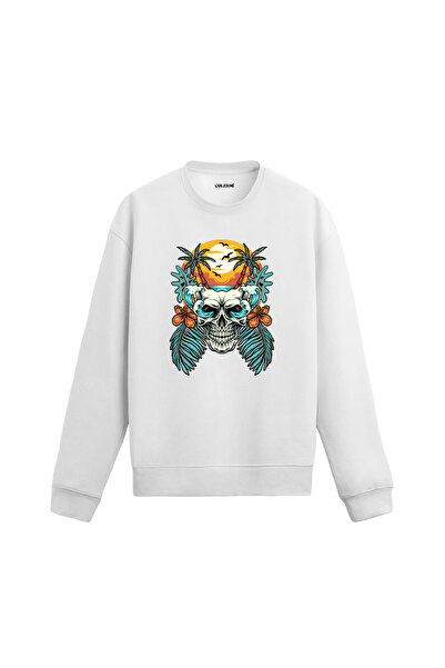 Colermi سترة رياضية بتصميم جمجمة ذات طابع استوائي