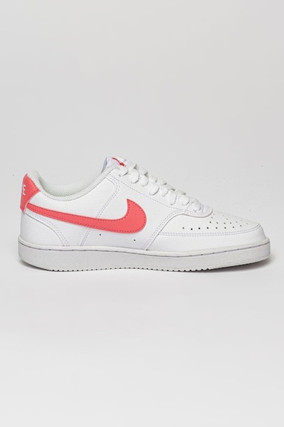 Nike , Leather Sports Shoes Court Vision, White, Pink, Size 5