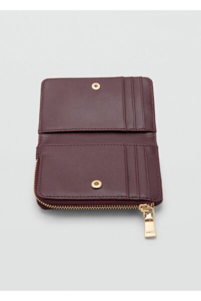 MANGO Woman Küçük boy kapitone cüzdan