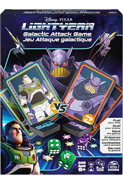 Spin Master Games لعبة بطاقات ونرد هجوم لايت يير المجري من ديزني بيكسار مع با...