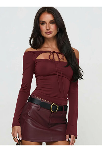 fablair Off-The-Shoulder Long Sleeve Blouse