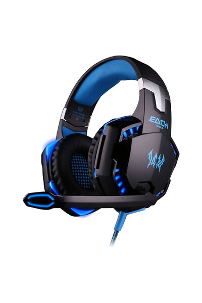 Generic سماعة رأس G2000 للألعاب باللونين الأسود والأزرق