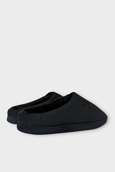 Liger Ανδρικές ελαφριές αντιολισθητικές παντόφλες σπιτιού ΜΑΥΡΕΣ