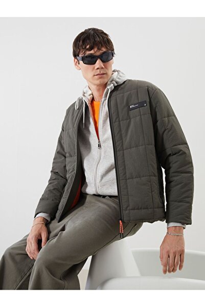 LC Waikiki Ανδρικό παλτό Bomber Comfortable Fit College Collar
