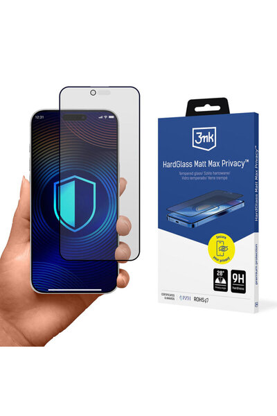 3MK Φιλμ Προστασίας Οθόνης iPhone 17 Air HardGlass Matt Max, Ιδιωτικότητας