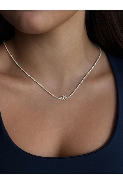 ARGENTAJEW 925 AYAR GÜMÜŞ SU YOLU ALLAH YAZILI KOLYE