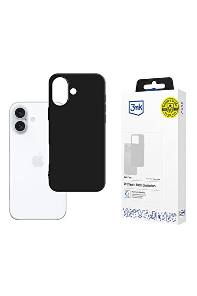 3MK Husa iPhone 16 premium Matt Case, Black
