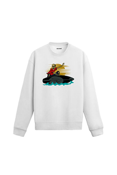 Colermi سترة رياضية مطبوعة عليها هيكل عظمي لركوب الأمواج